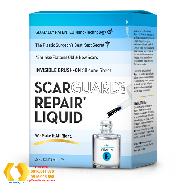 Gel làm mờ sẹo lồi, sẹo phì đại Scarguard Gel làm mờ sẹo lồi, sẹo phì đại Scarguard